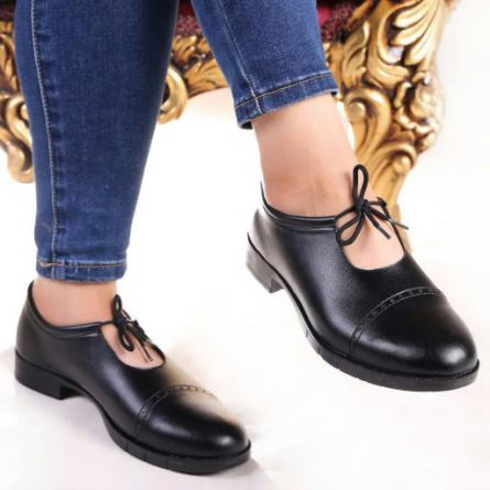 مرجع خرید کفش چرم زنانه بند دار