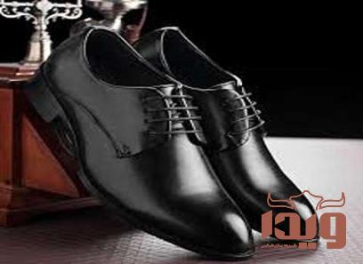 خرید کفش مشکی چرم مردانه با قیمت استثنایی